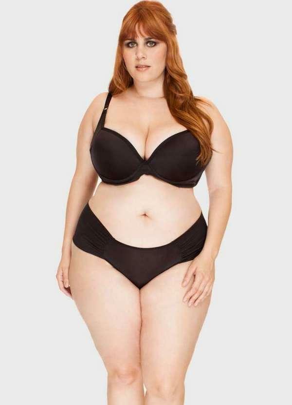 2rios - Calcinha Lateral Drapeada Plus Size Preto 4