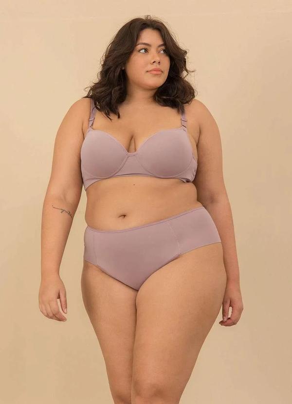 2rios - Calcinha Lateral Dupla Plus Size Roxo