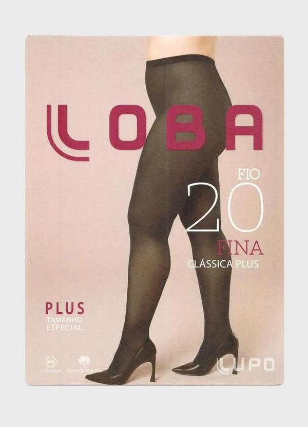 Lupo - Meia Calça Fio 20 Natural Peach Plus Size Bege