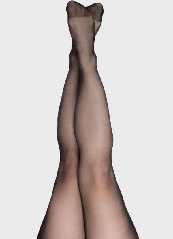 Lupo - Meia Calça Fio 20 Preto Plus Size Preto