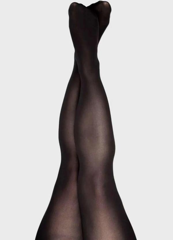 Lupo - Meia Calça Fio 40 Preto Plus Size Preto