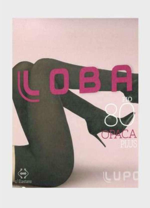 Lupo - Meia Calça Fio 80 Plus Size Preto