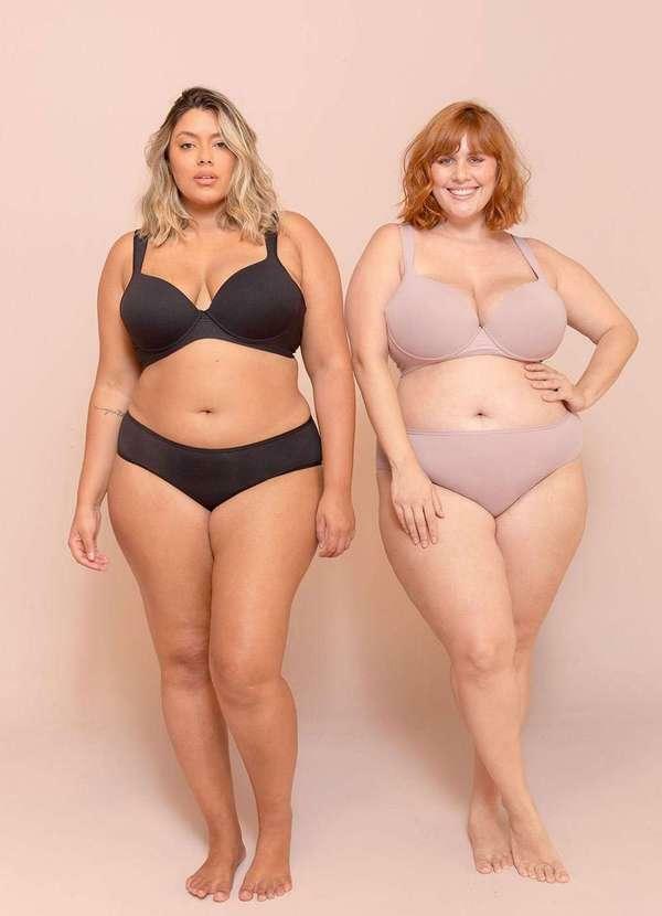 Bold Intimates - Sutiã Alças Soft Busto Médio Plus Size Preto