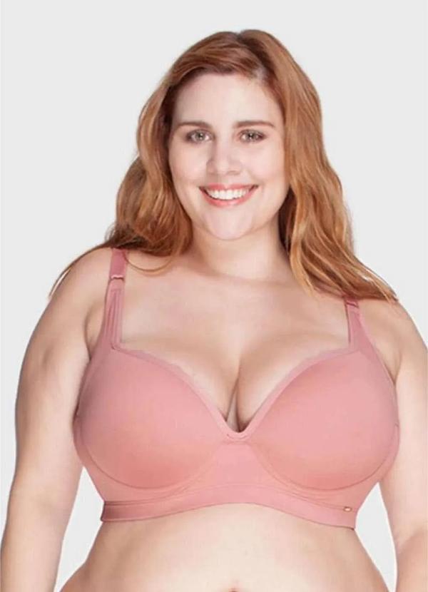 2rios - Sutiã Reforçado com Laterais Super Largas e Elástico no Cós Rosa 2