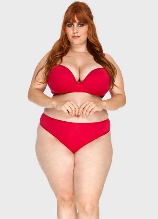 2rios - Sutiã Reforçado com Laterais Super Largas no Cós Plus Size Vermelho 5