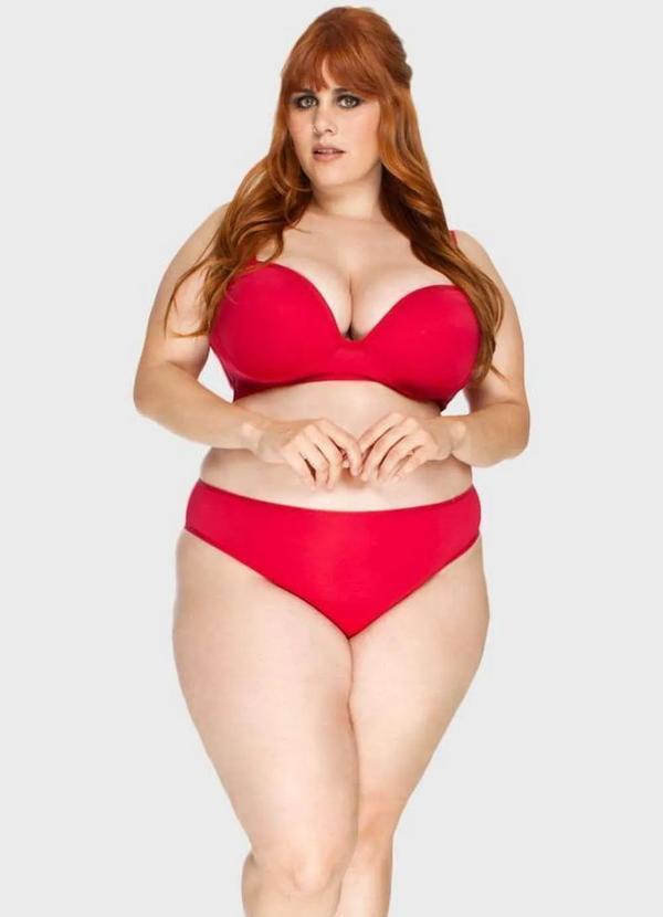 2rios - Sutiã Reforçado com Laterais Super Largas no Cós Plus Size Vermelho 7