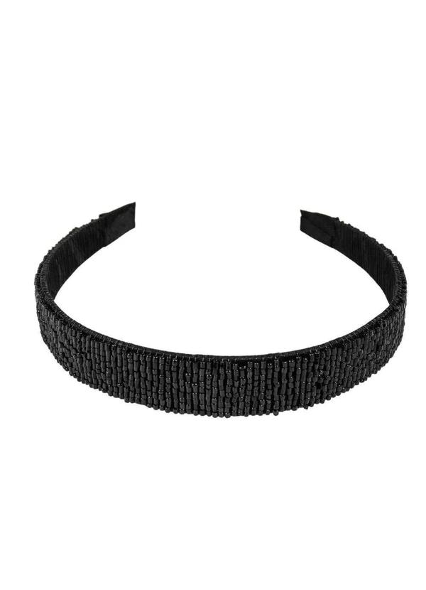 Fashion Biju - Tiara de Miçangas Sophia Preto