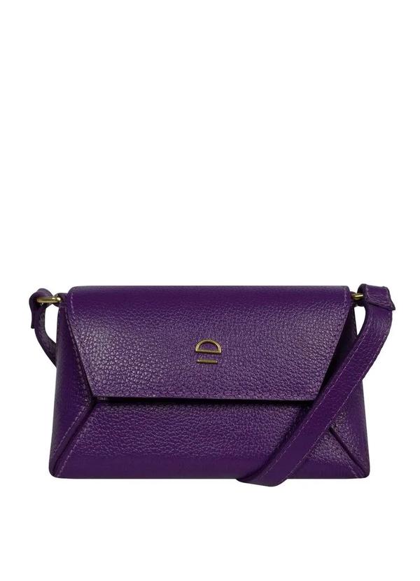 Le Postiche - Bolsa Couro Transversal Geométrica K427 Le Postiche Roxo 1