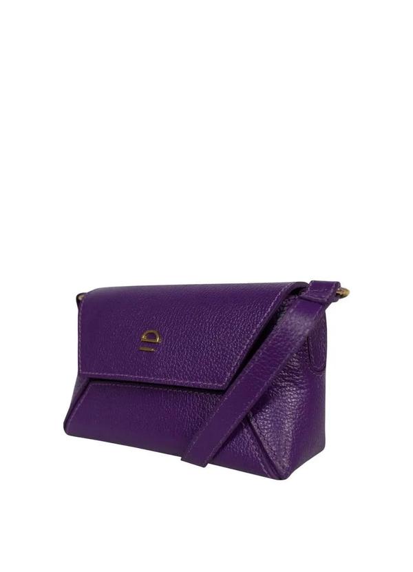 Le Postiche - Bolsa Couro Transversal Geométrica K427 Le Postiche Roxo 2