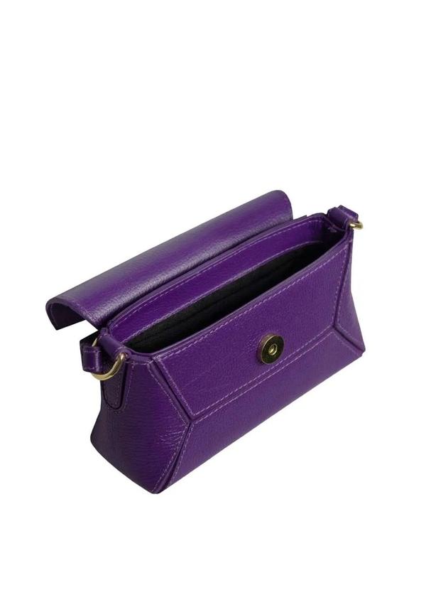Le Postiche - Bolsa Couro Transversal Geométrica K427 Le Postiche Roxo 4