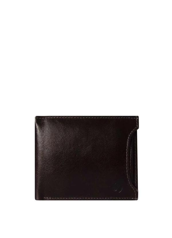 Stradda - Carteira Masculina com Porta Cartão Couro Italiano Stradda Marrom
