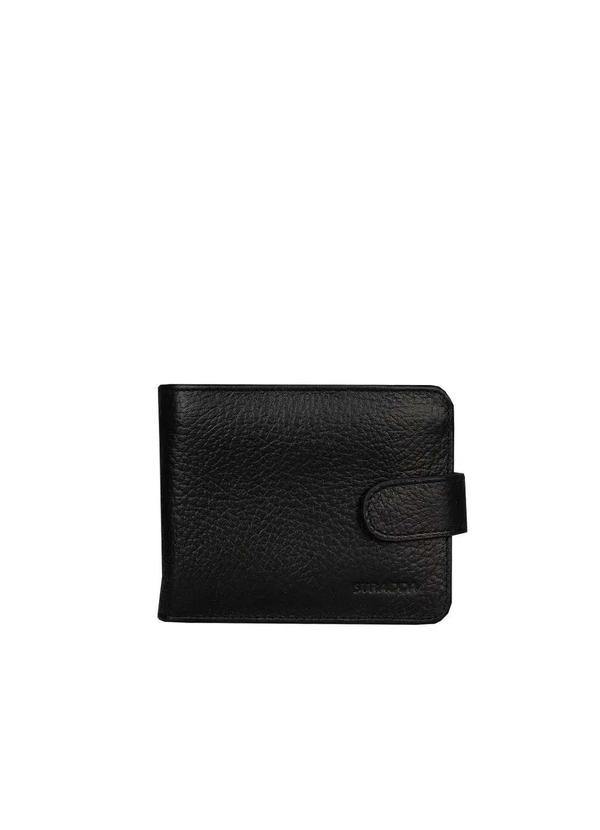 Stradda - Carteira Couro Masculina Lingueta Stradda Preto