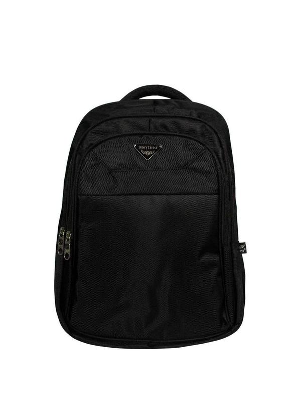 Santino - Mochila Notebook Executiva Perse Santino Preto