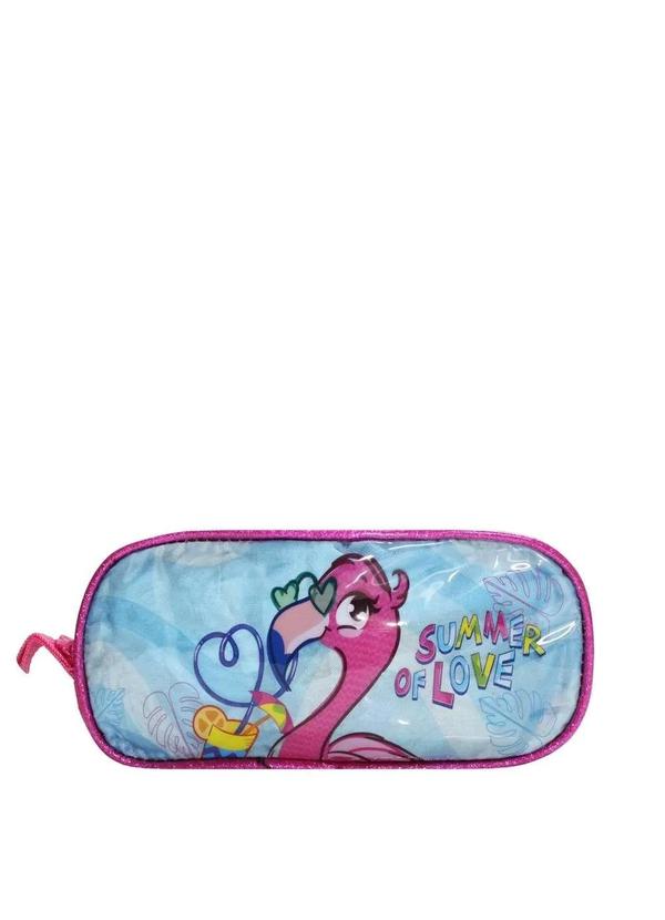 Clio - Estojo Flamingo Infantil Clio Azul-Médio