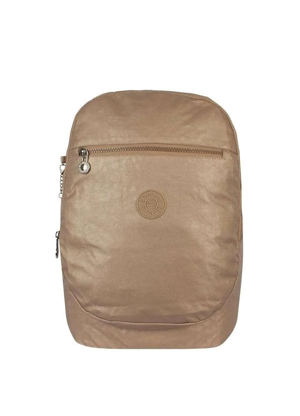 Santino - Mochila Crinkle Metalizada Juvenil Santino Dourado