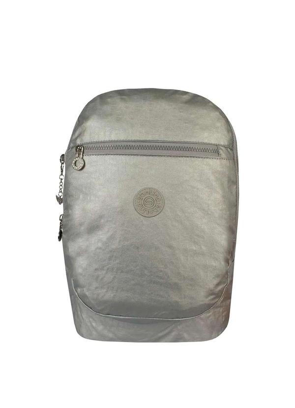 Santino - Mochila Crinkle Metalizada Juvenil Santino Prata