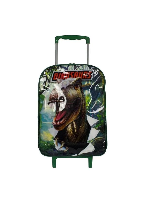 Luxcel - Mochila de Rodinha Dinossauro Infantil Luxcel Verde