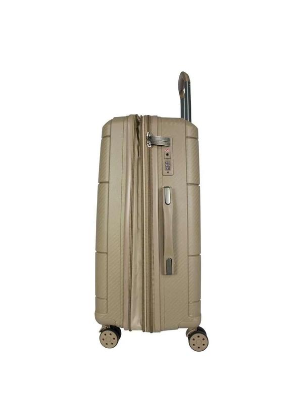 Le Postiche - Mala Média 23kg Rígida Rodas Giro 360° Berlim Black Le Postiche Cáqui 3