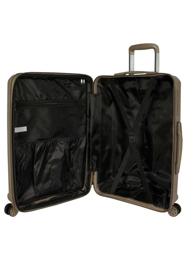 Le Postiche - Mala Média 23kg Rígida Rodas Giro 360° Berlim Black Le Postiche Cáqui 5