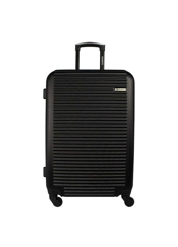 Seanite - Mala Média 23kg Rígida Rodas Giro 360° Varsóvia Seanite Preto