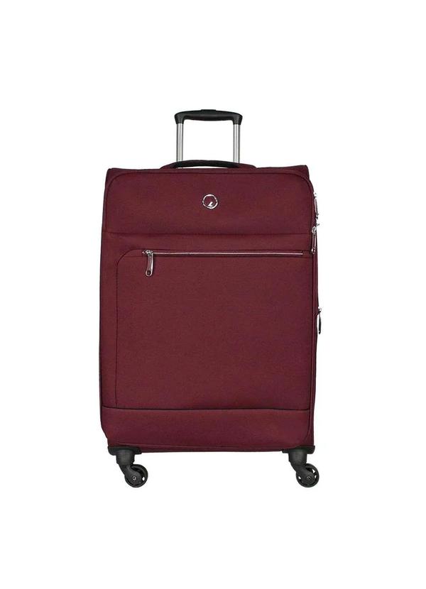 Echolac - Mala Média 23kg Tecido Rodas Giro 360° Light Line Echolac Vinho