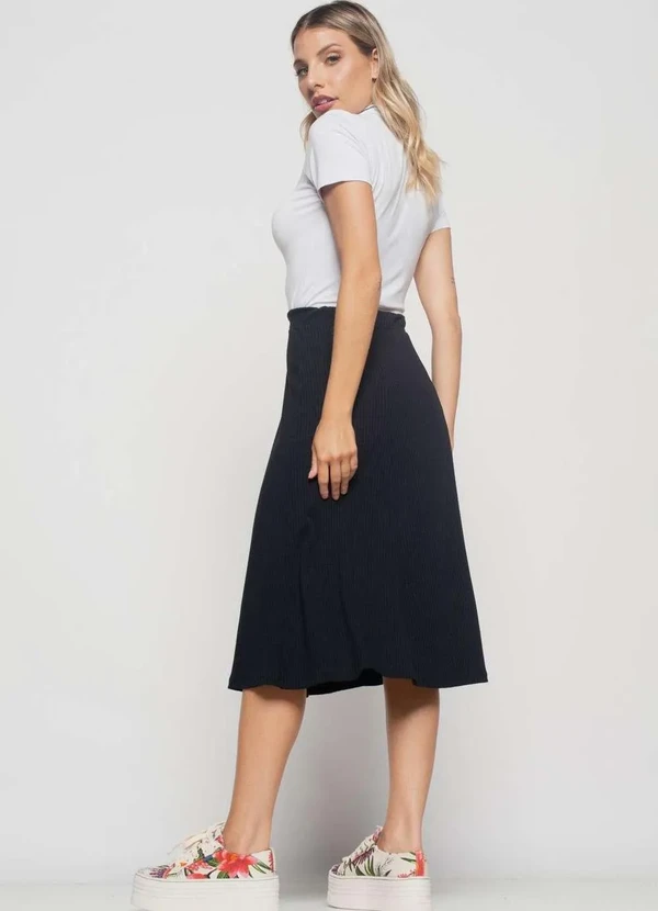 Salvatore Fashion - Blusa Gola Alta Manga Curta Malha  Fashion Branco 3