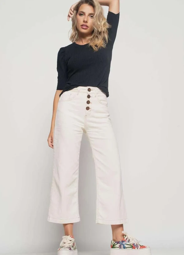 Salvatore Fashion - Blusa Princesa Decote Redondo Canelada  Fashion Preto 3