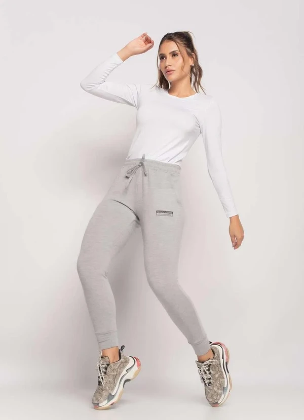 Salvatore Fashion - Blusa Sport Manga Longa e Gola Redonda Malha Branco 2