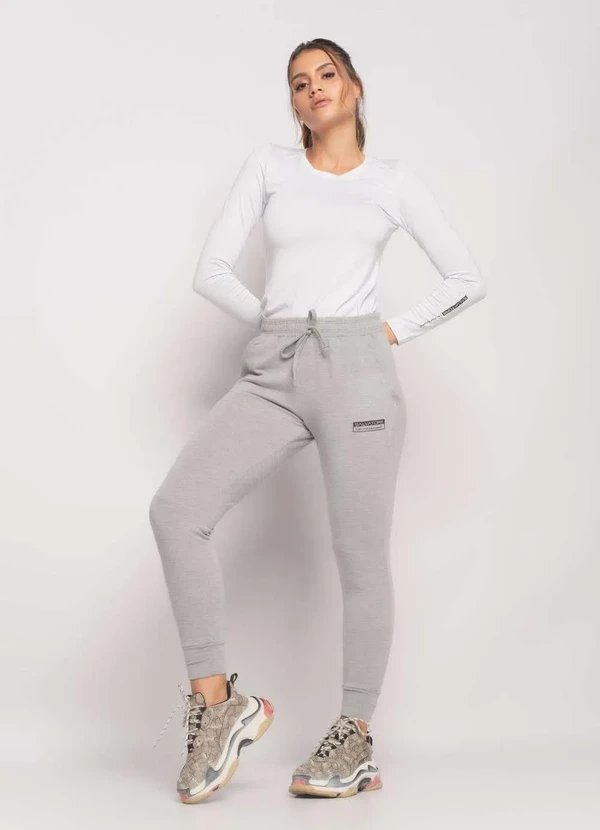 Salvatore Fashion - Blusa Sport Manga Longa e Gola Redonda Malha Branco 5