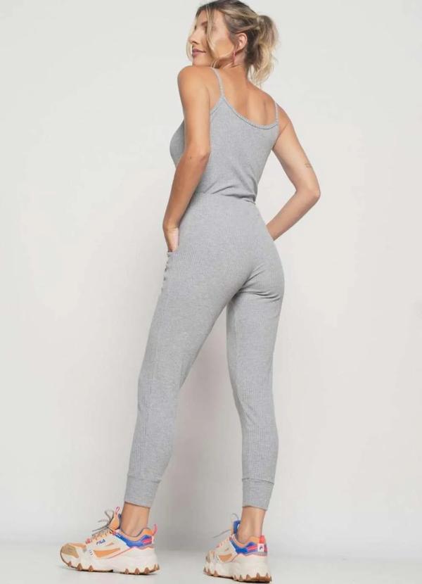 Salvatore Fashion - Kit 3 Regatas Alcinha Malha Canelada Fashion Cinza 5