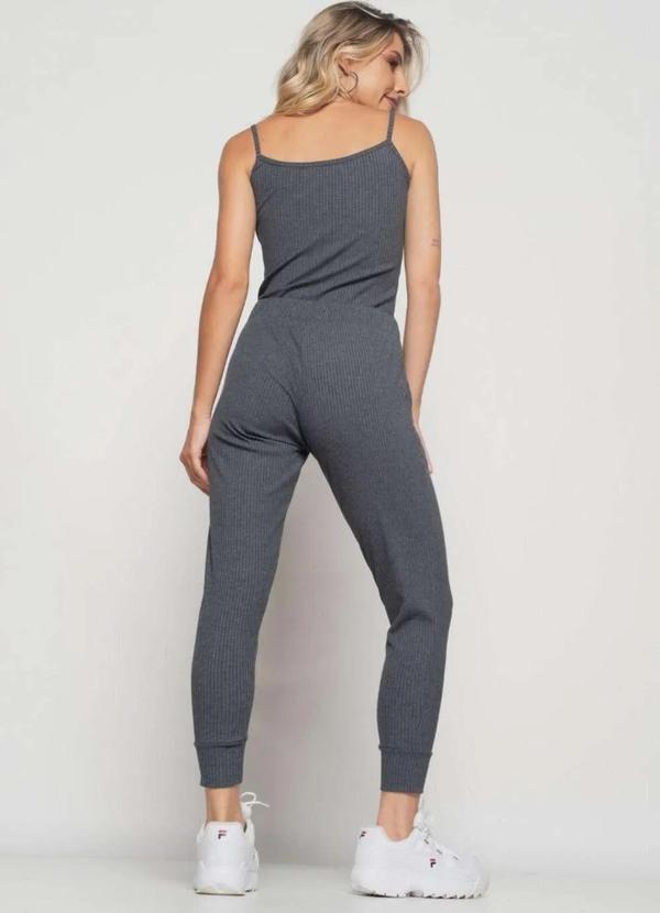 Salvatore Fashion - Kit 3 Regatas Alcinha Malha Canelada Fashion Cinza 7