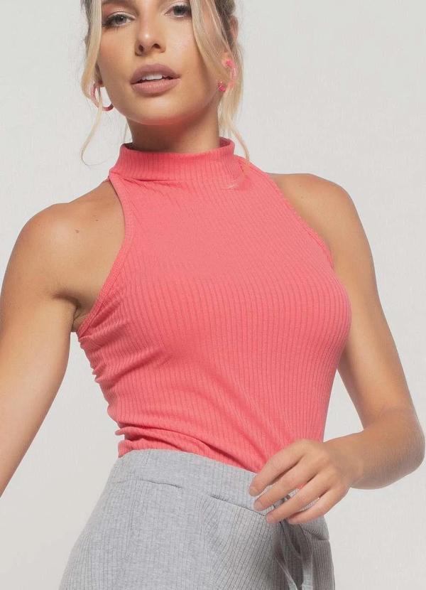 Salvatore Fashion - Regata Cava Americana Canelada Fashion Rosa