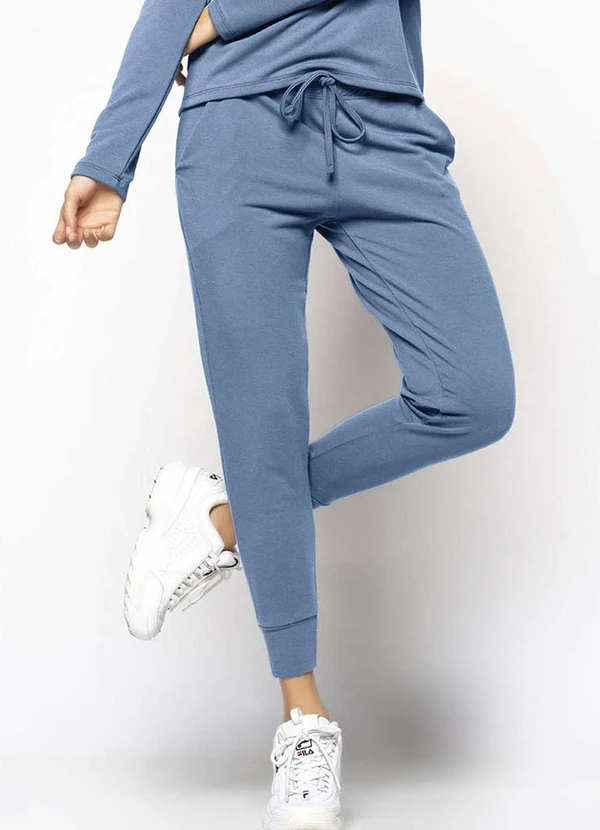 Salvatore Fashion - Calça Comfy Jogger Moletinho Fashion Azul