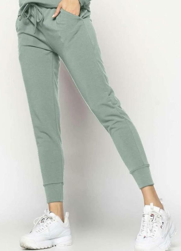 Salvatore Fashion - Calça Comfy Jogger Moletinho Fashion Verde