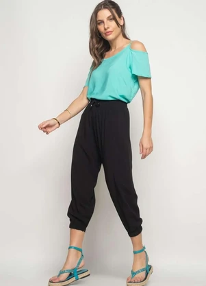 Salvatore Fashion - Calça Jogger Viscolinho  Fashion - SALVATORE FASHION