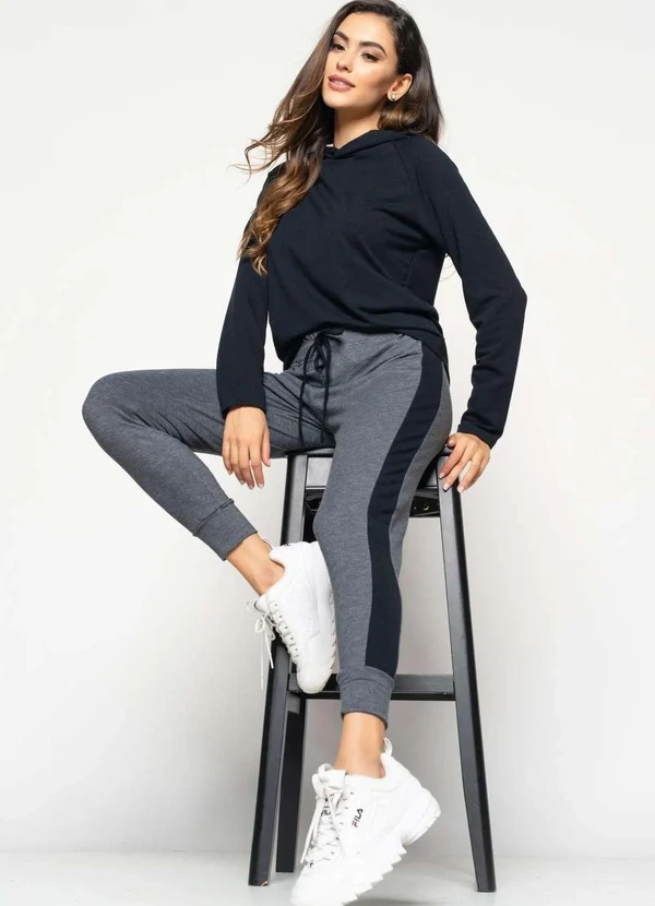 Salvatore Fashion - Casaco Comfy com Capuz Moletinho Fashion Preto 2