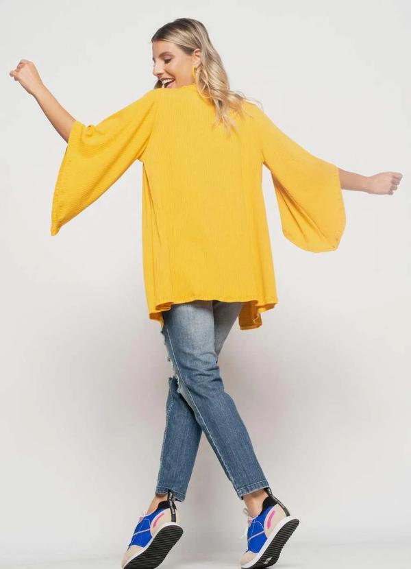 Salvatore Fashion - Kimono Canelado  Fashion Amarelo 4