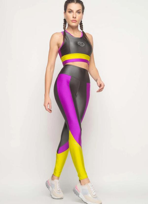 Salvatore Fashion - Calça Legging Suplex Poliamida com Bolso Posterior  Fashion Cinza