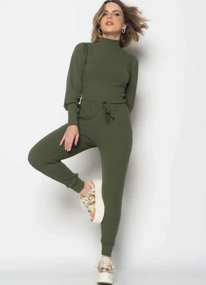 Salvatore Fashion - Conjunto Comfy Blusa Princesa M/Longa e Jogger Canelada - SALVATORE FASHION