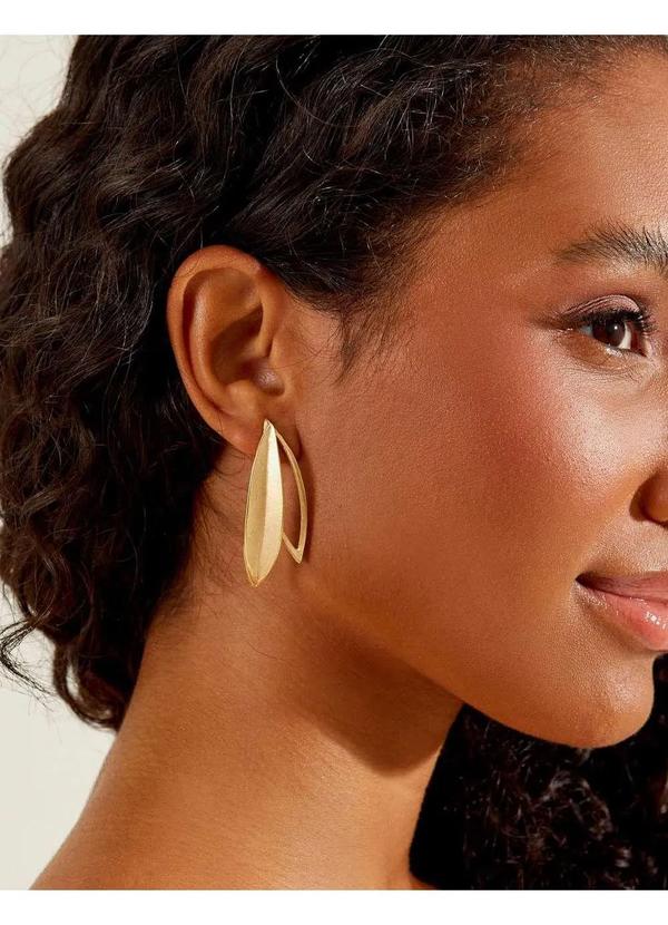 Zinzane - Brinco Zinzane Feminino Mix Folhas - Dourado Dourado 1