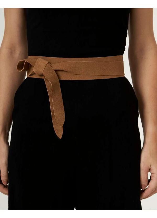 Zinzane - Cinto Zinzane Feminino Faixa de Camurca Marrom