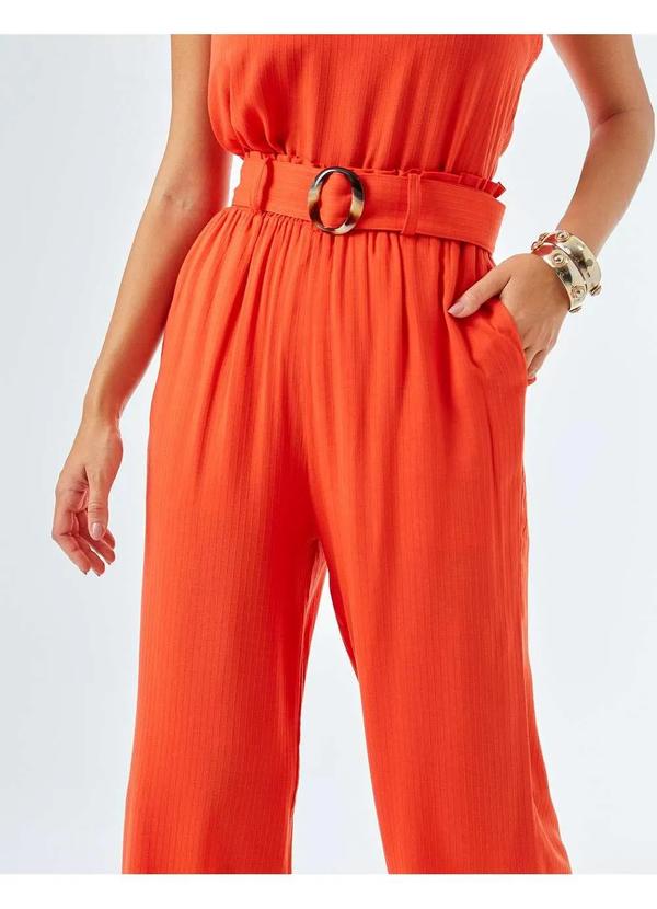 Zinzane - Calca Zinzane Feminino Clochard Viscose Especial - Coral Laranja 2