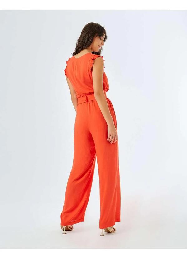 Zinzane - Calca Zinzane Feminino Clochard Viscose Especial - Coral Laranja 4