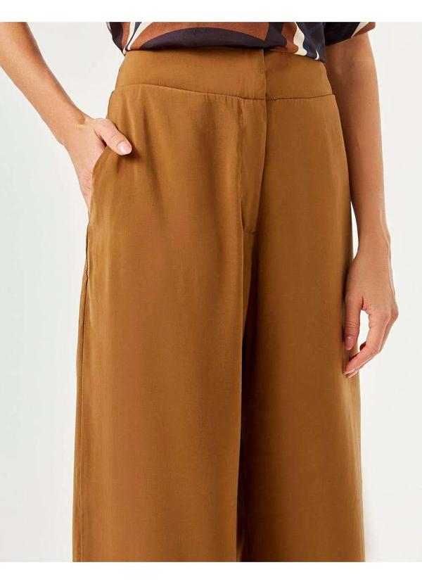 Zinzane - Calca Zinzane Feminino Pantalona Washed - Conhaque Marrom 3