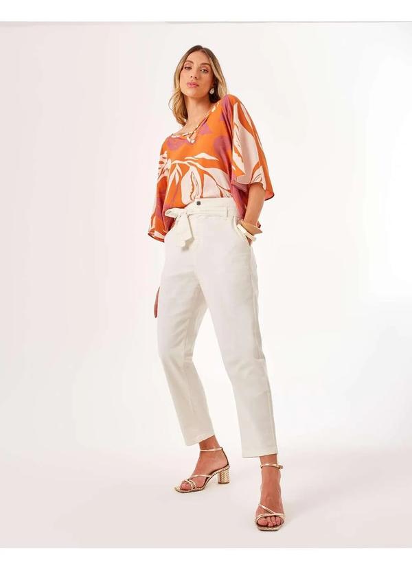 Zinzane - Calca Zinzane Feminino Sarja Clochard Branco