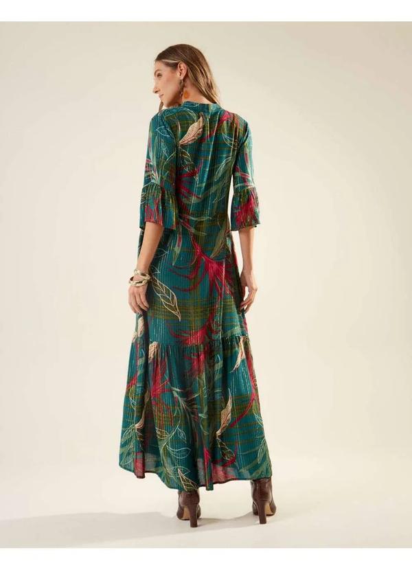 Zinzane - Chemise Zinzane Feminino Longa Estampada Tess - Verde Verde 4