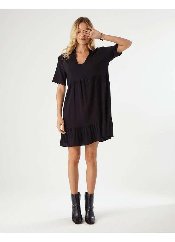Zinzane - Vestido Zinzane Feminino Maria Manga Preto