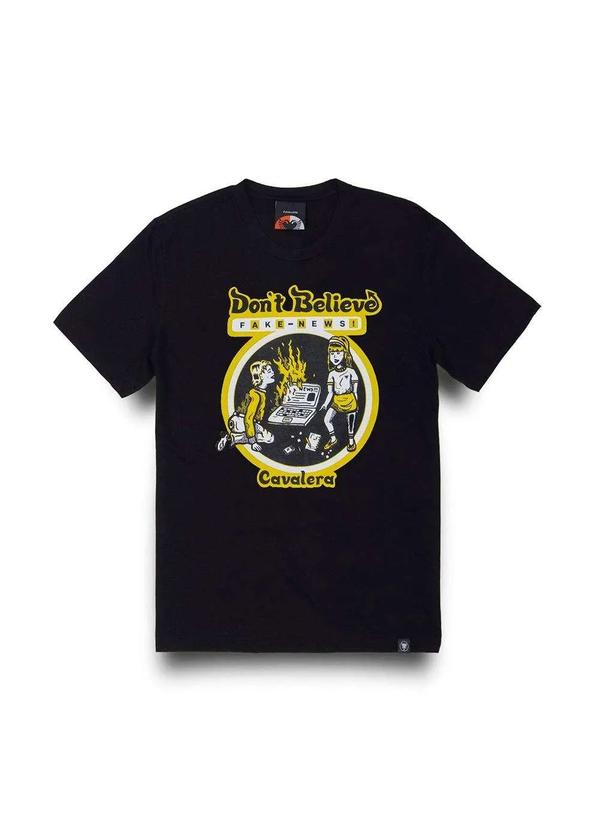 Cavalera - T Shirt Cavalera Fake News Preto