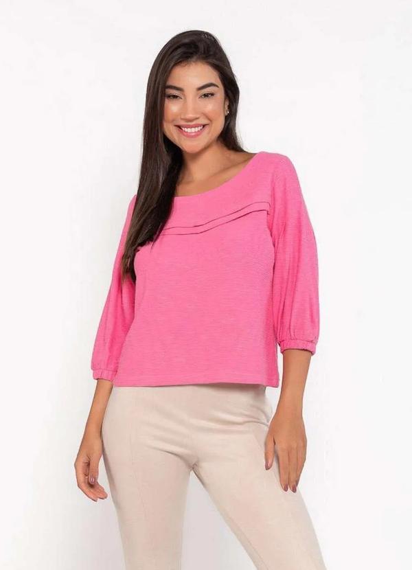 Lamis - Blusa em Viscose Rustic Maggie Rosa