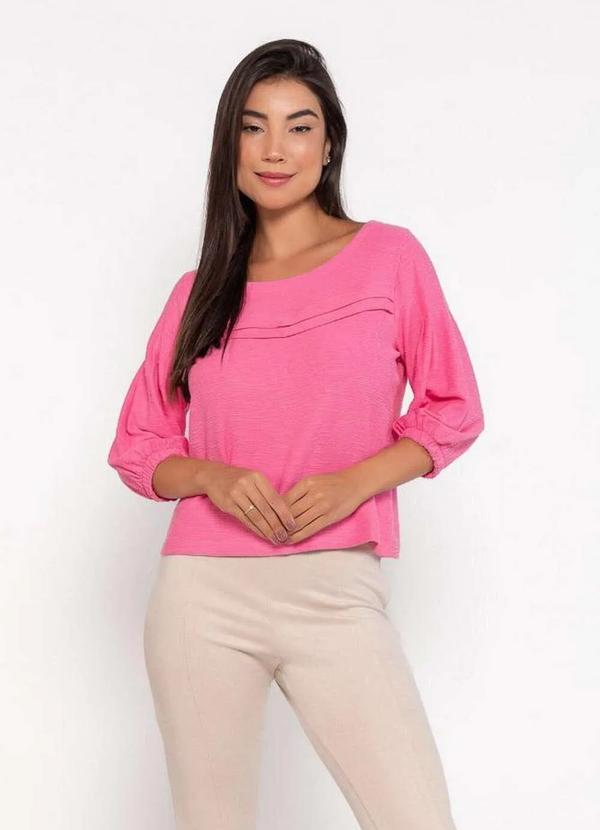 Lamis - Blusa em Viscose Rustic Maggie Rosa 2